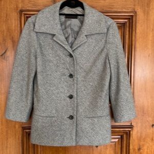 Gray soft button up coat by Narcisco Rodriguez size 6
